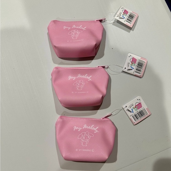 3 pack My melody small pouches bundle - Picture 2 of 2